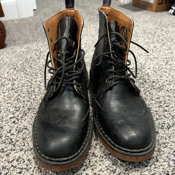 Rainman Black Weatherproof Boots Men's Size 10 - Picture 2 of 8